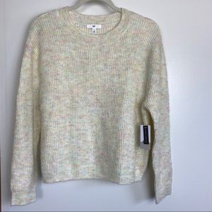 NWT small bp cream / pastel crew neck sweater